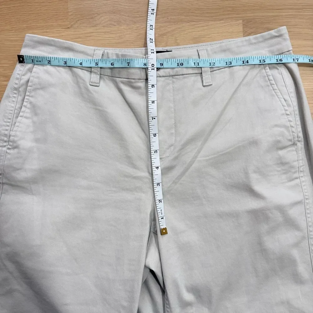 J. Crew Women's High Rise Girlfriend Chino Pant Straight Leg Khaki Stone 10